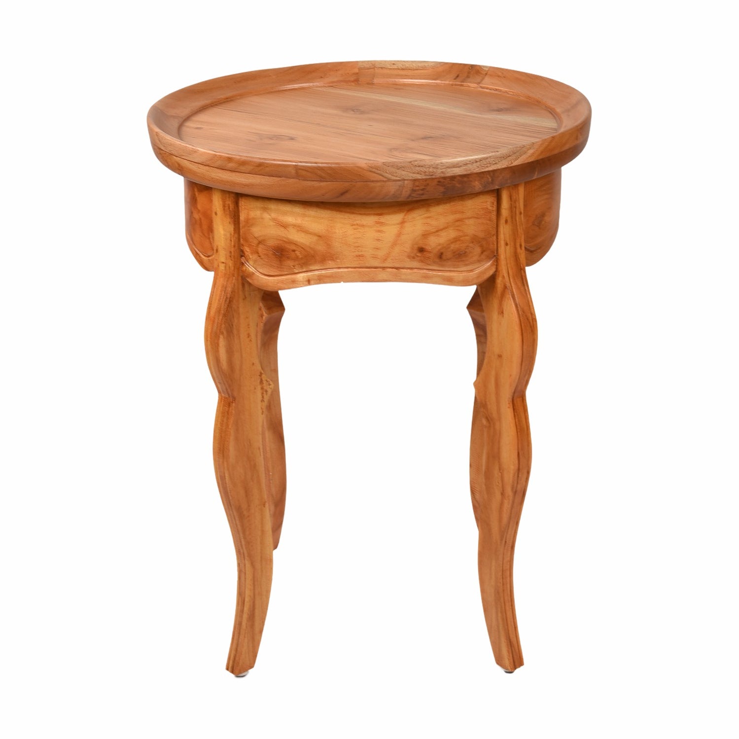 Round Side Teak Table