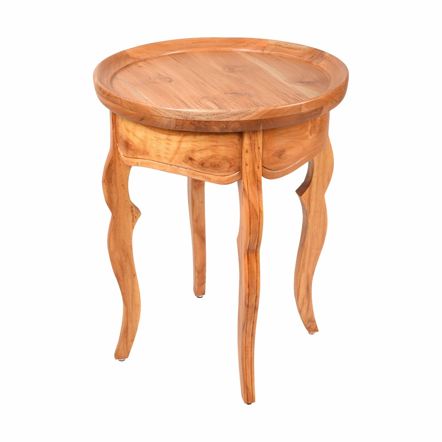 Round Side Teak Table