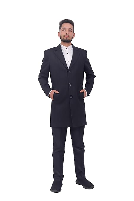 Chesterfield Coat for Men | Slim Fit Winter Wear Long Coat