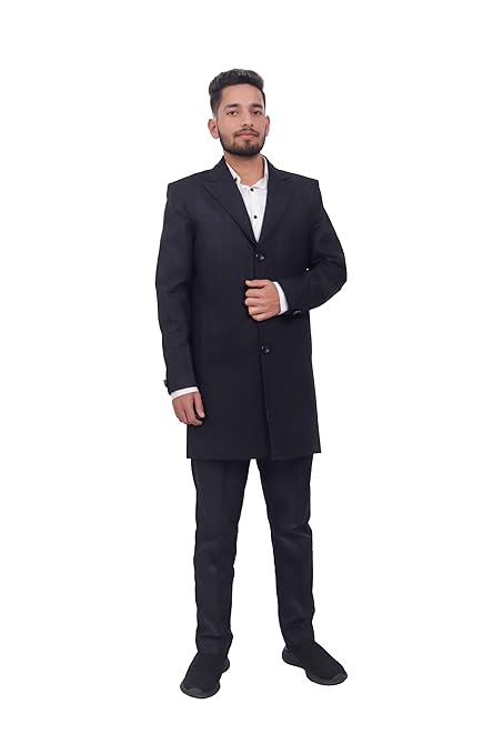 Chesterfield Coat for Men | Slim Fit Winter Wear Long Coat