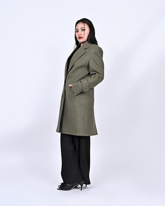 Regal Overcoat | Regular Fit Winter Wear Long Jacket | Stylish & Warm Outerwear for Women & Girls