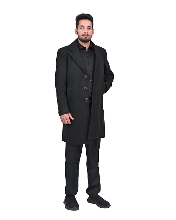 Eclipse Wool Over Coat for Men & Boys | Long Jacket, Stylish & Warm Outerwear