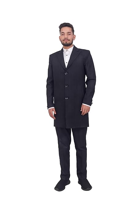 Chesterfield Coat for Men | Slim Fit Winter Wear Long Coat