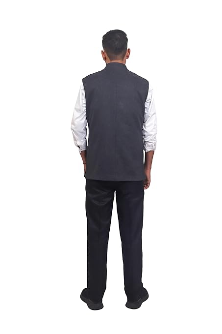 Classic Charcoal Nehru Jacket for Men