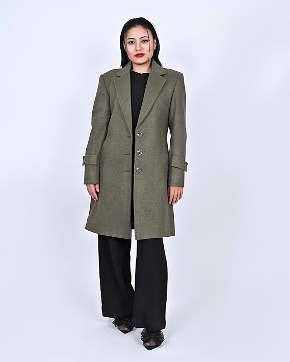 Regal Overcoat | Regular Fit Winter Wear Long Jacket | Stylish & Warm Outerwear for Women & Girls