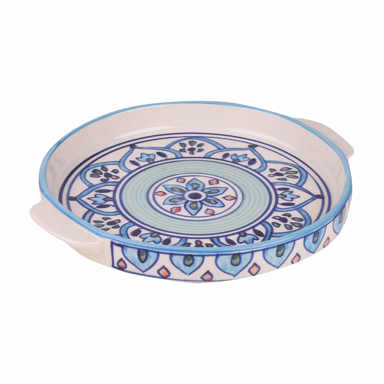 Crown Blue  Platter