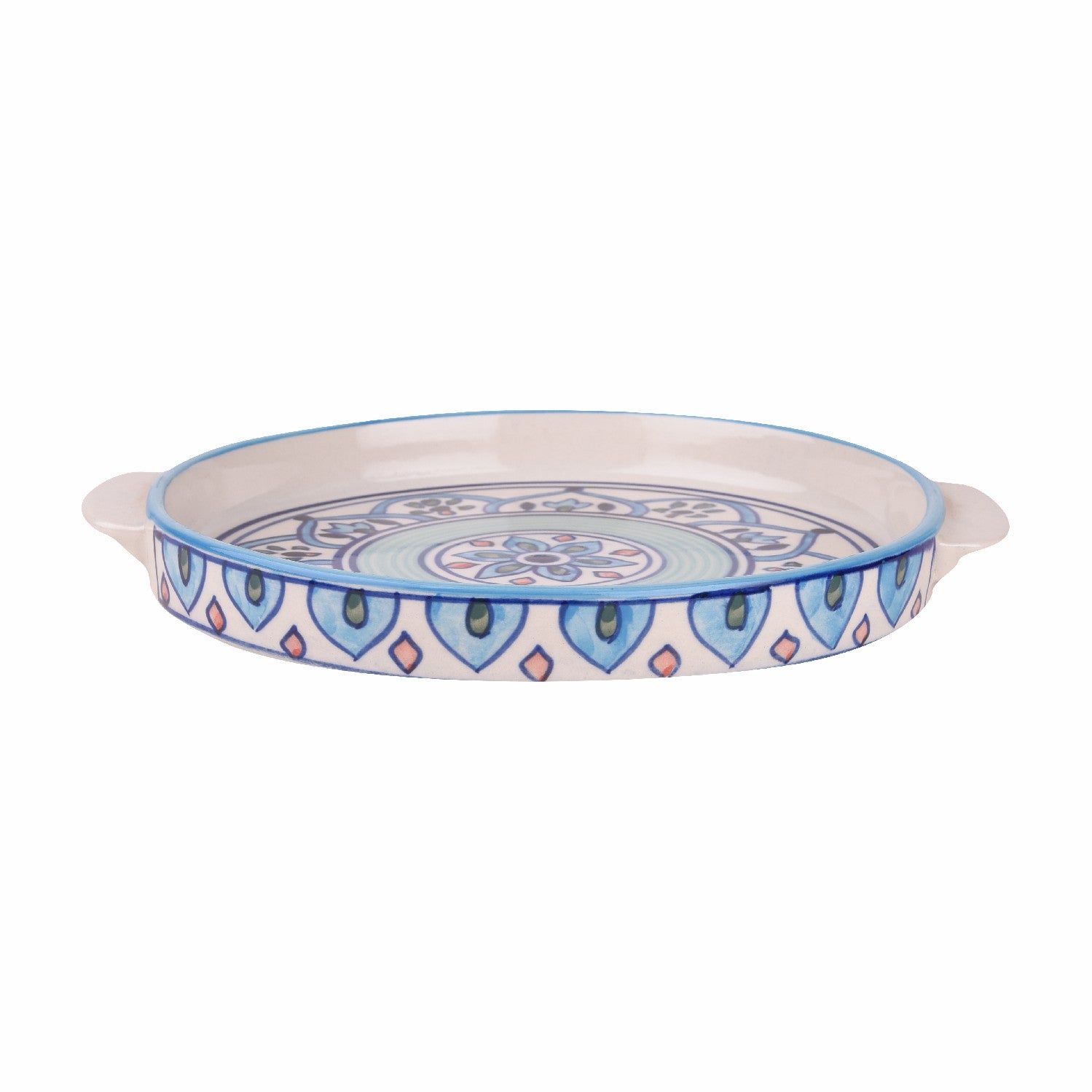 Crown Blue  Platter