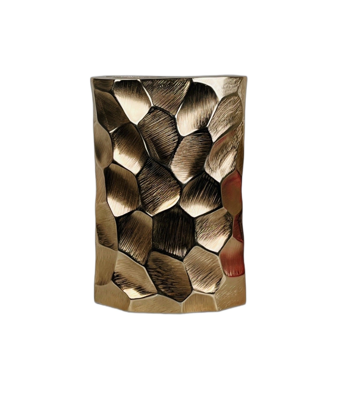 Rhombus Hammered Flower Vase