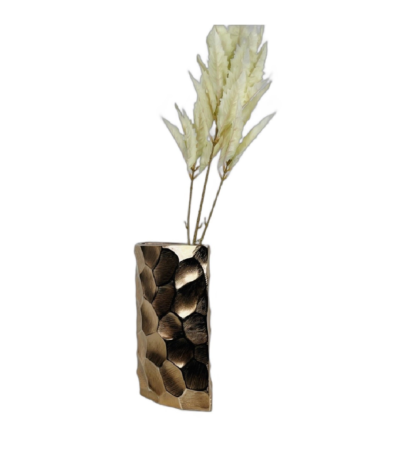 Rhombus Hammered Flower Vase