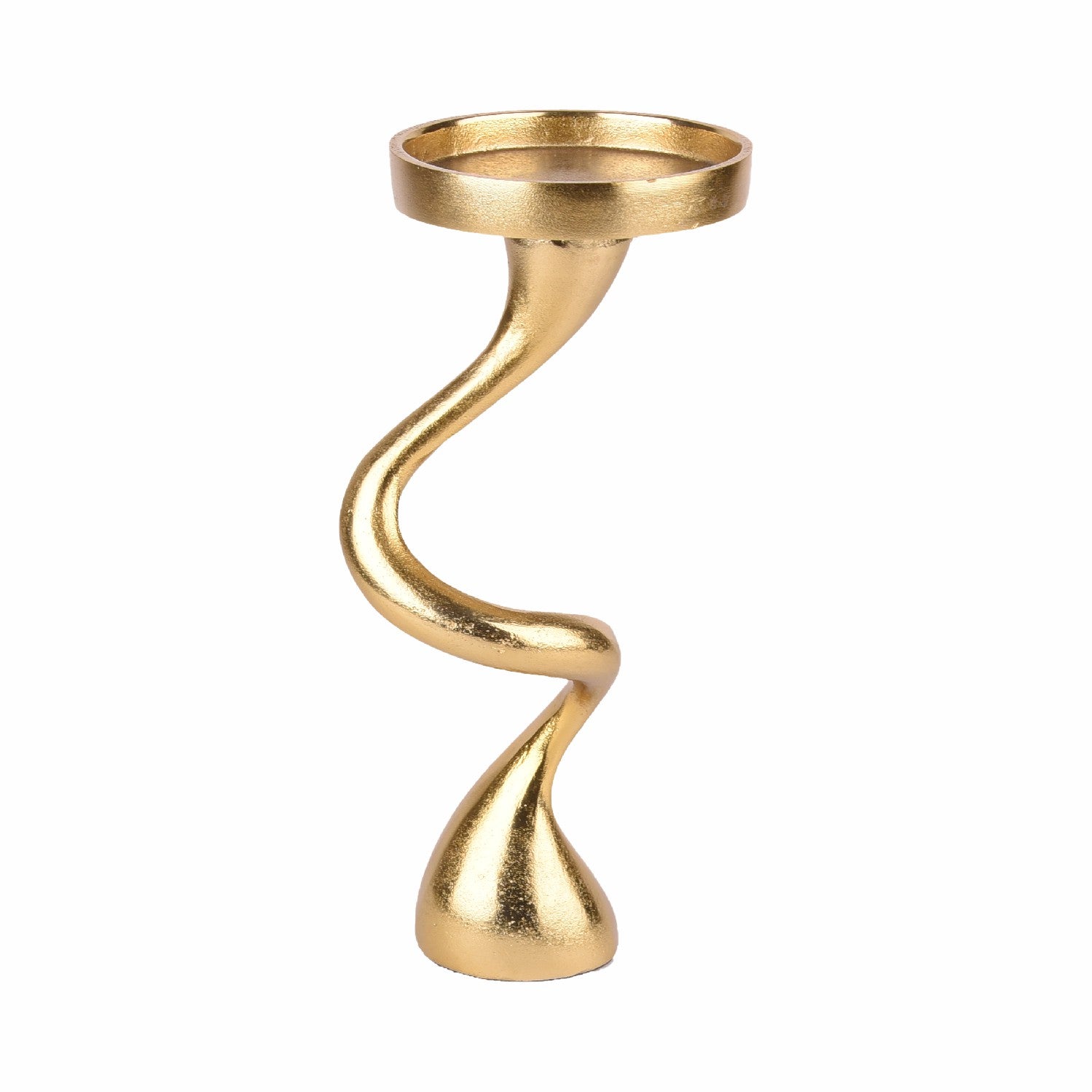 Swirl Pillar Candle Holder - S