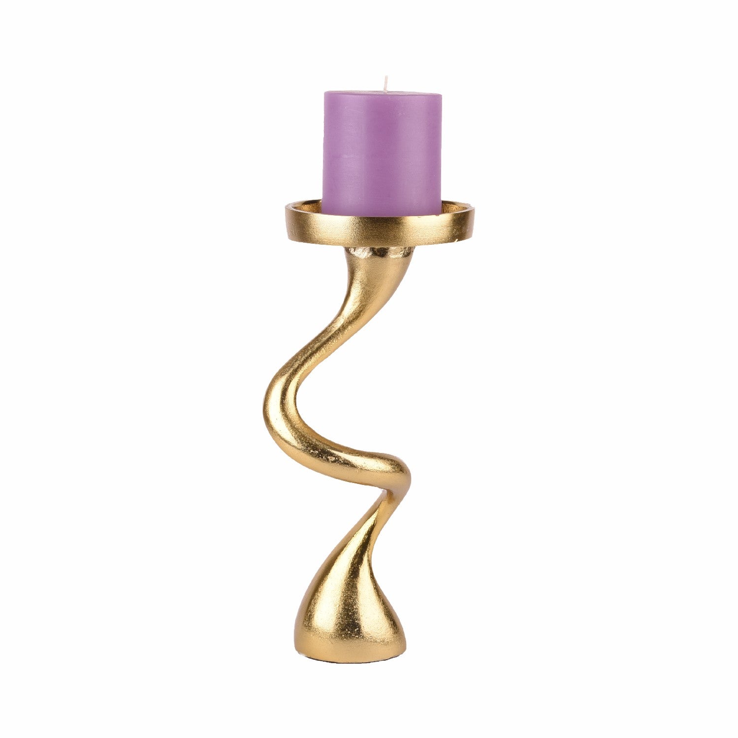 Swirl Pillar Candle Holder - S