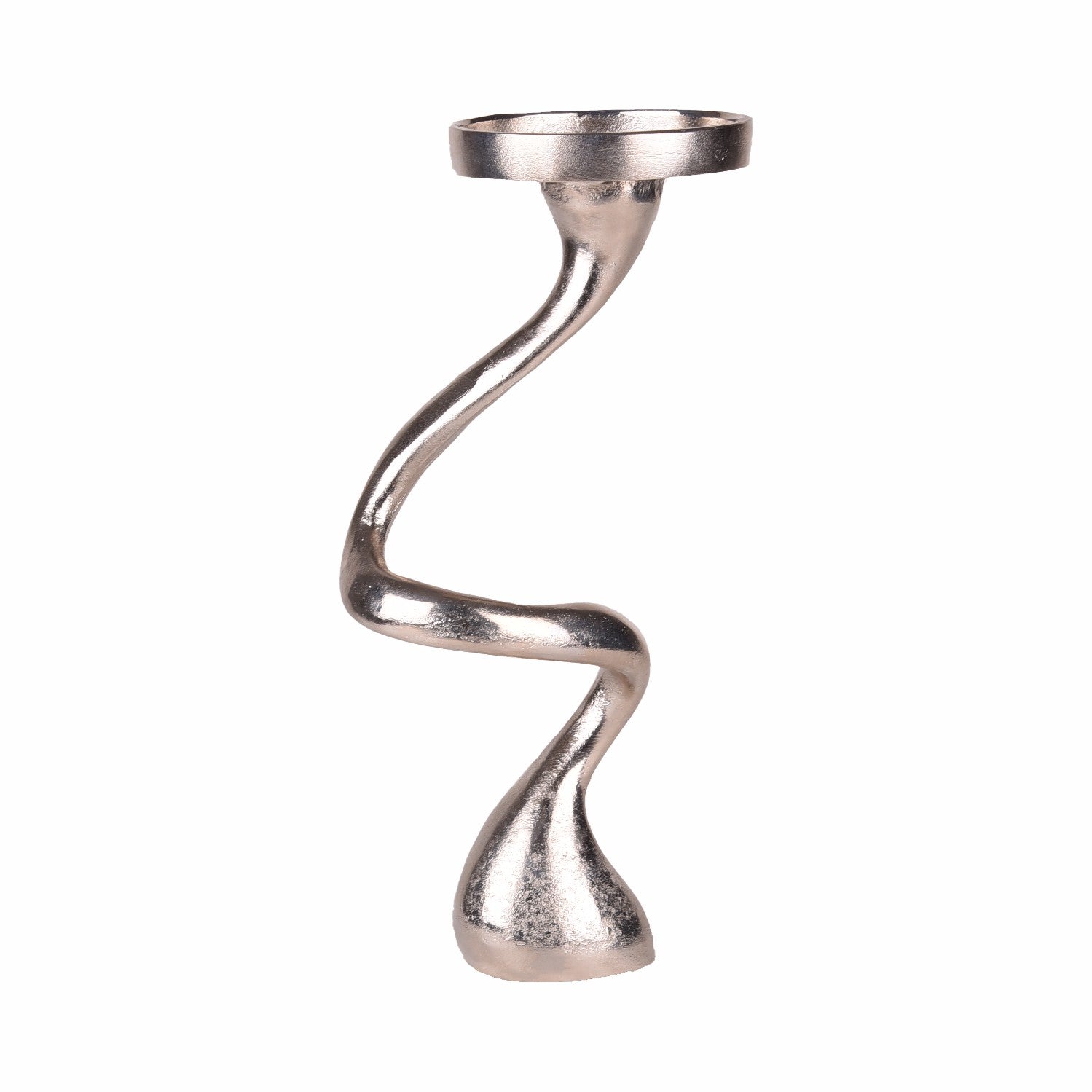 Swirl Pillar Candle Holder - L