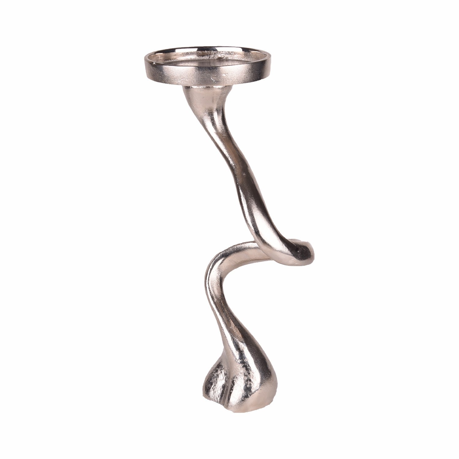 Swirl Pillar Candle Holder - L