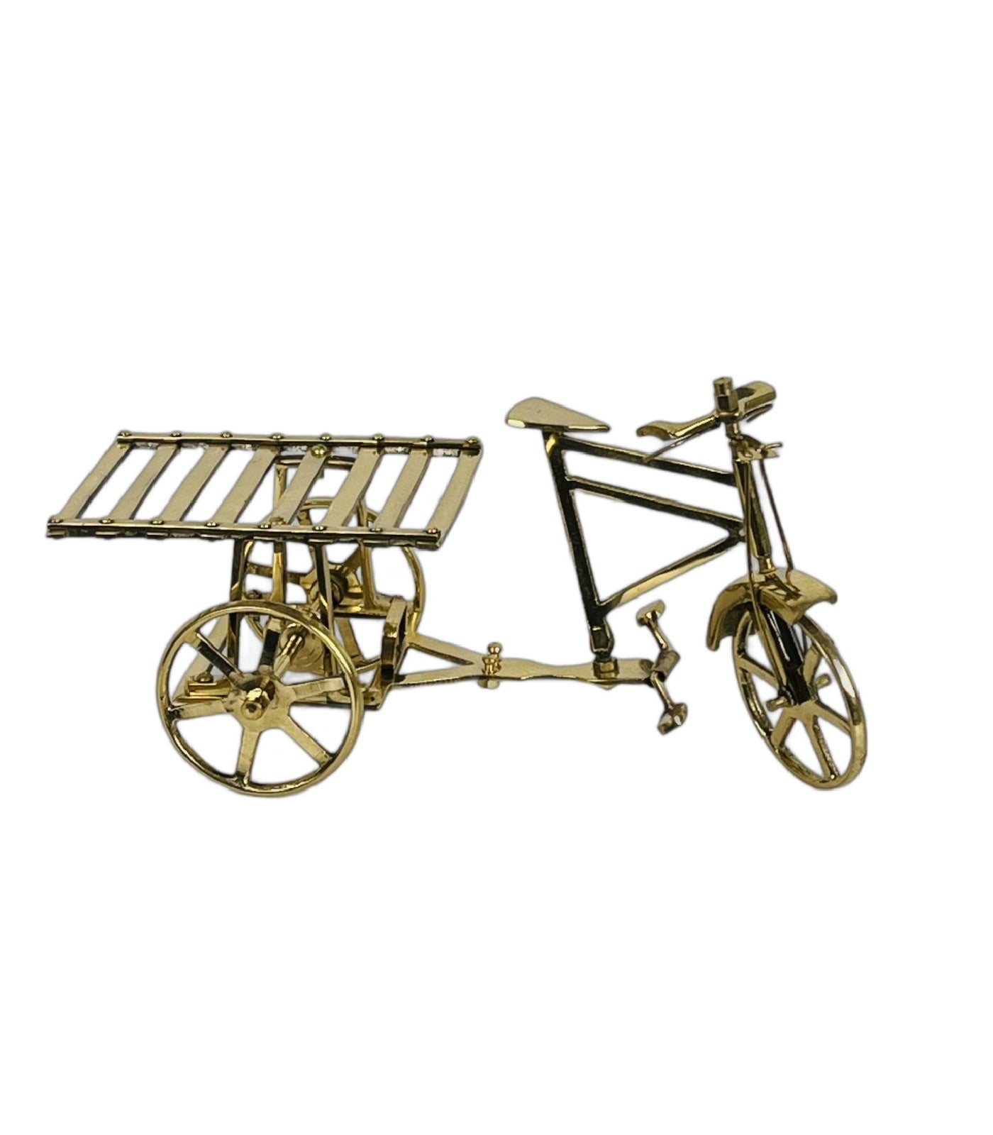 Brass Bicycle Rickshaw