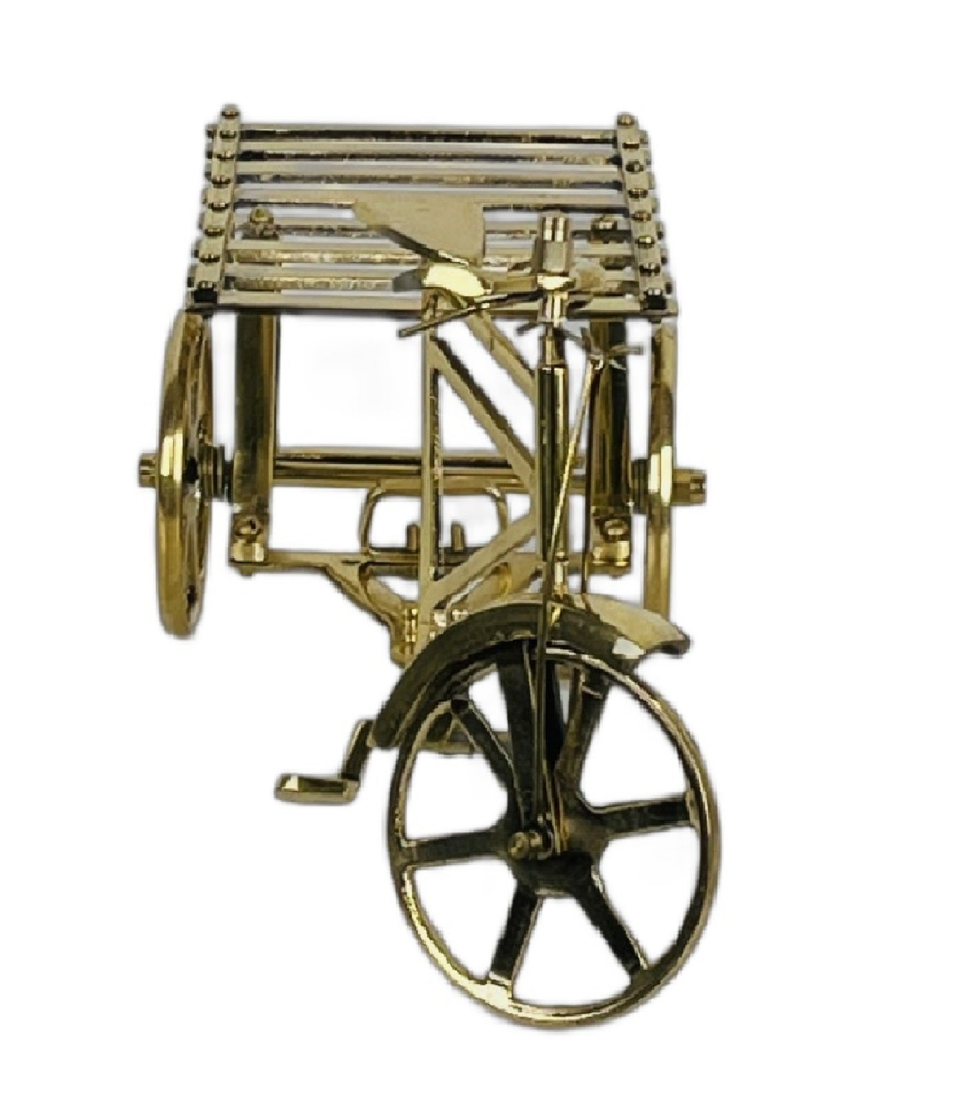 Brass Bicycle Rickshaw