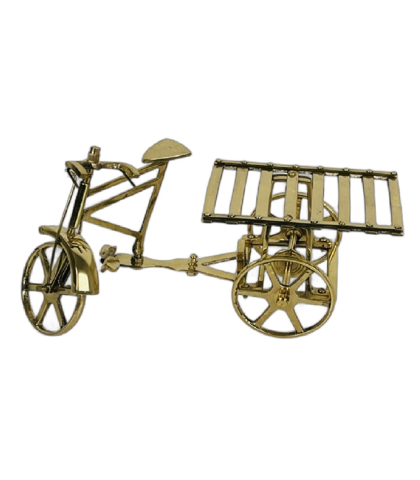 Brass Bicycle Rickshaw