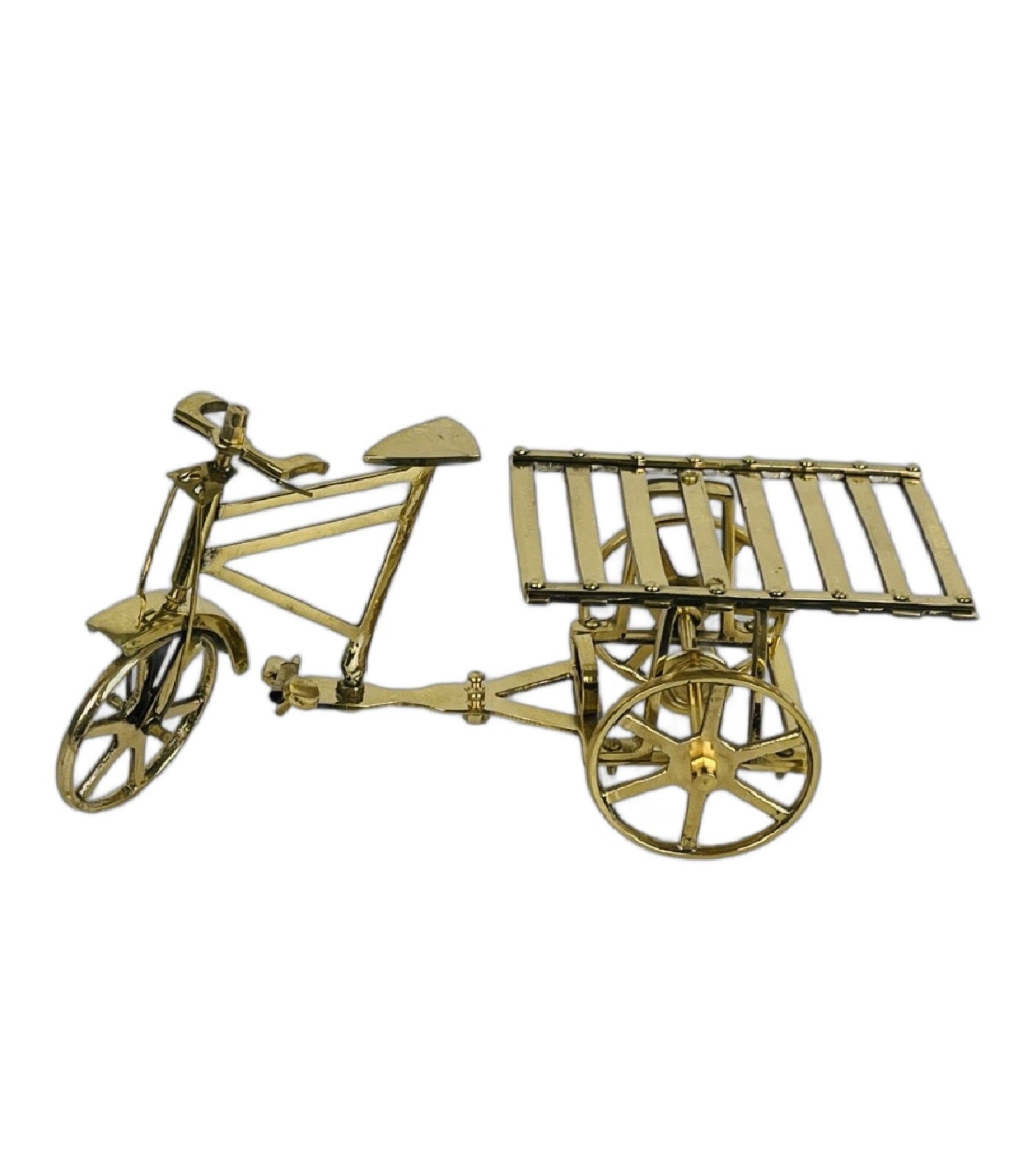 Brass Bicycle Rickshaw