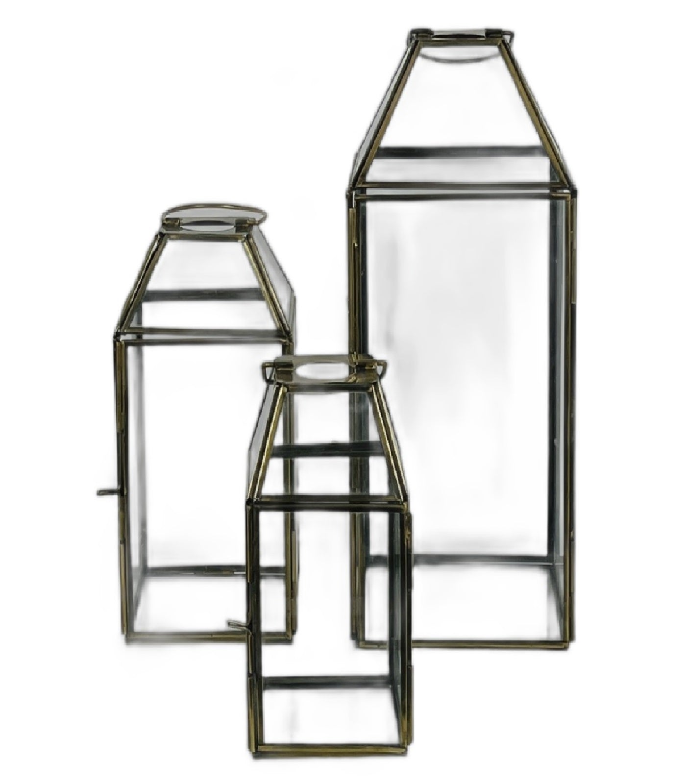 Brass Glass Lantern SO3