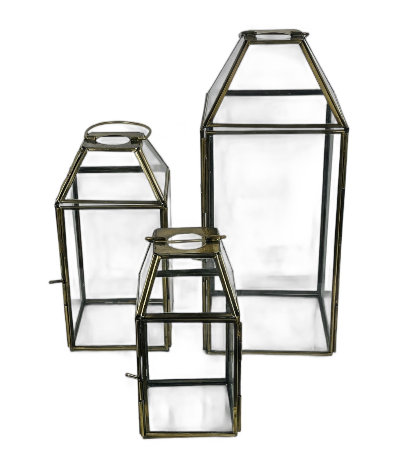 Brass Glass Lantern SO3