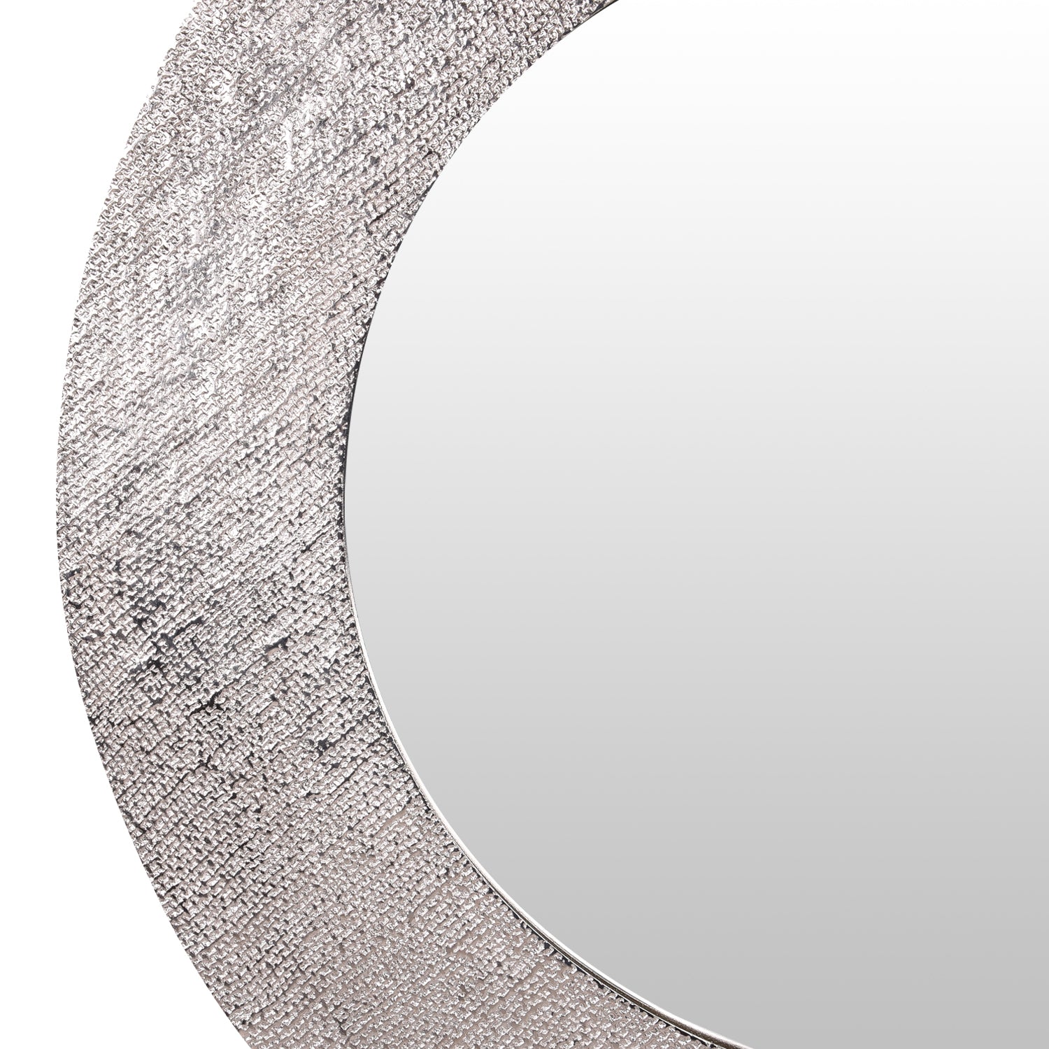 Textured Round Mirror