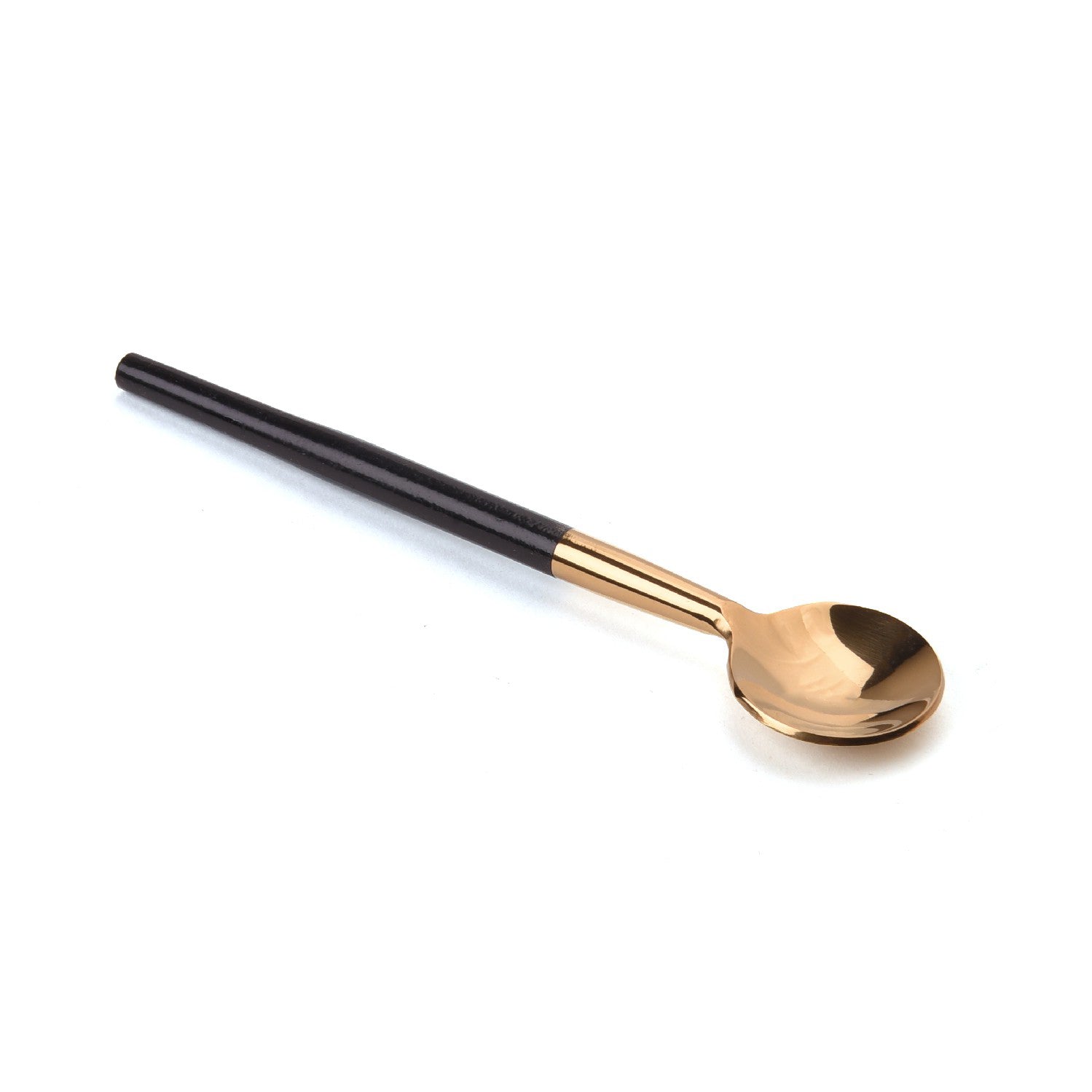 Black N Gold Dessert Spoons SO6