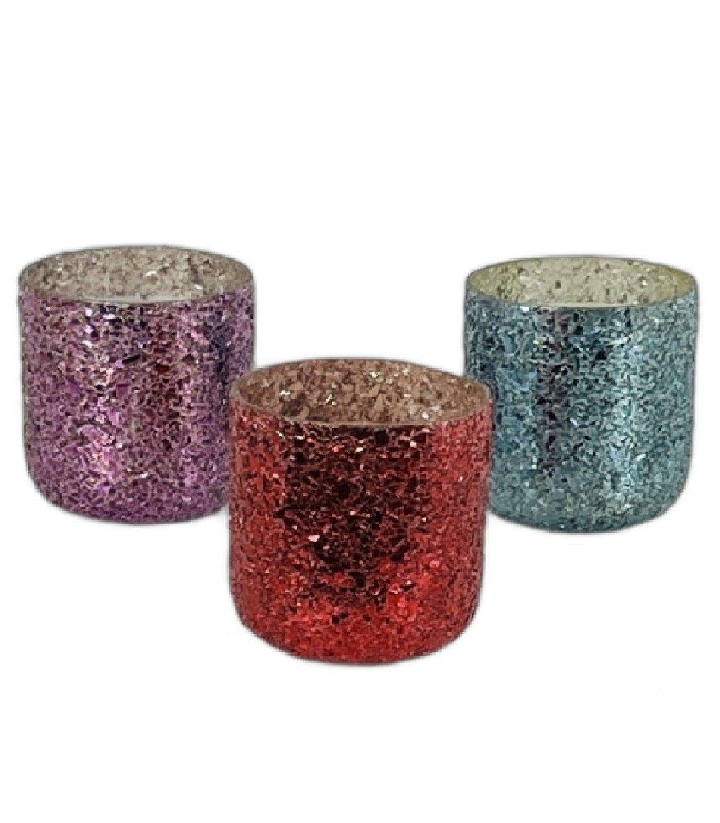 Crackle Glass Candle