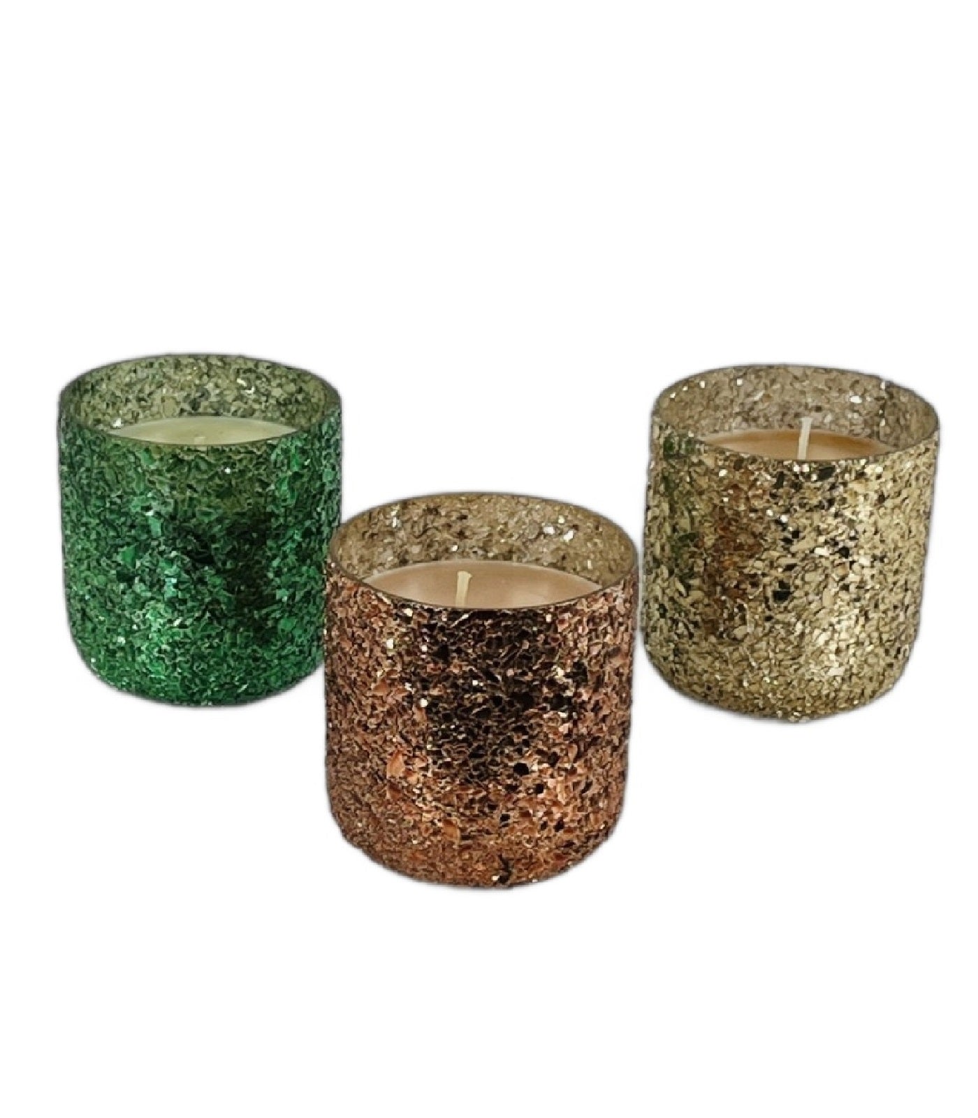 Crackle Glass Candle