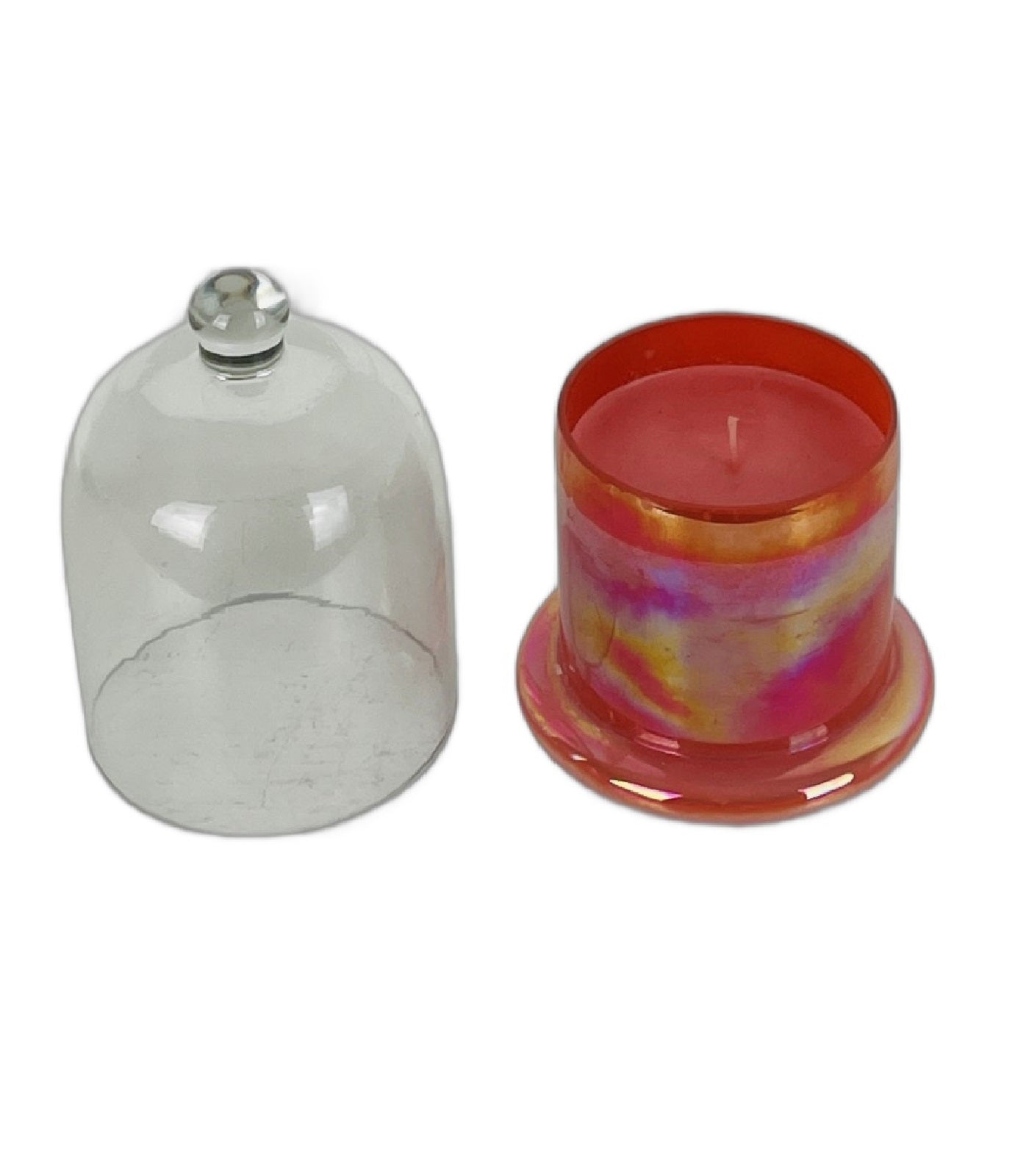 Glass Bell Candle - L