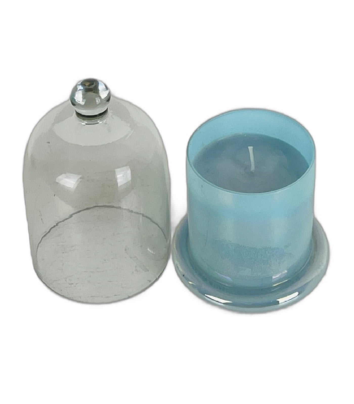 Glass Bell Candle - L